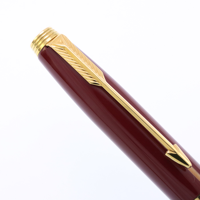 パーカー75　ラッカー　レッド　14K　F 中古)PARKER パーカー 万年筆 #75 レッドラッカー XF（商品ID