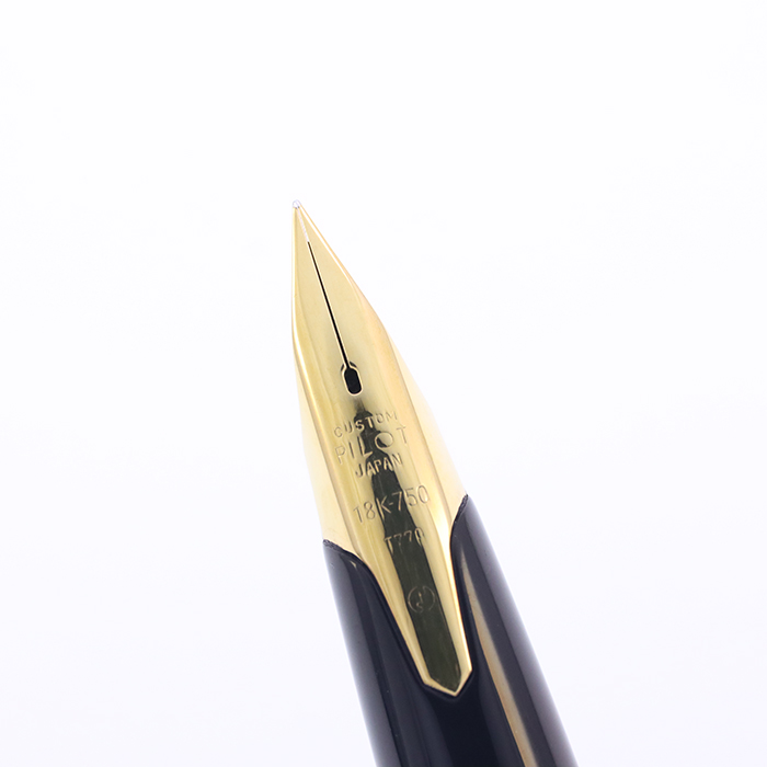 パイロット　万年筆　 シルバーン 鶴　18K 中古)PILOT パイロット 万年筆 エリート シルバーン 鶴 極細字（商品ID