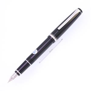 万年筆 エラボー ブラック 軟極細字 (樹脂軸)