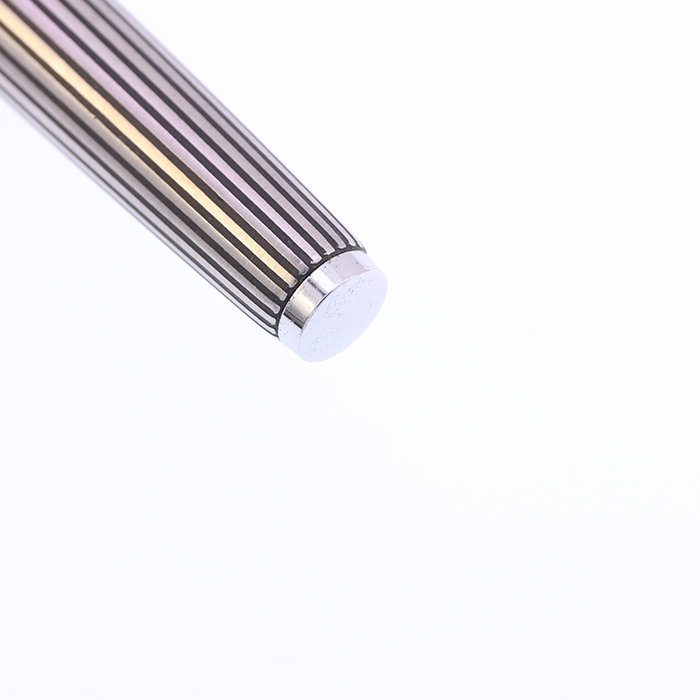 中古)PILOT パイロット 万年筆 カスタム ストライプ 18K-WG/細字（商品