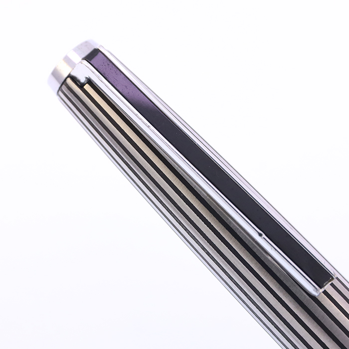 中古)PILOT パイロット 万年筆 カスタム ストライプ 18K-WG/細字（商品