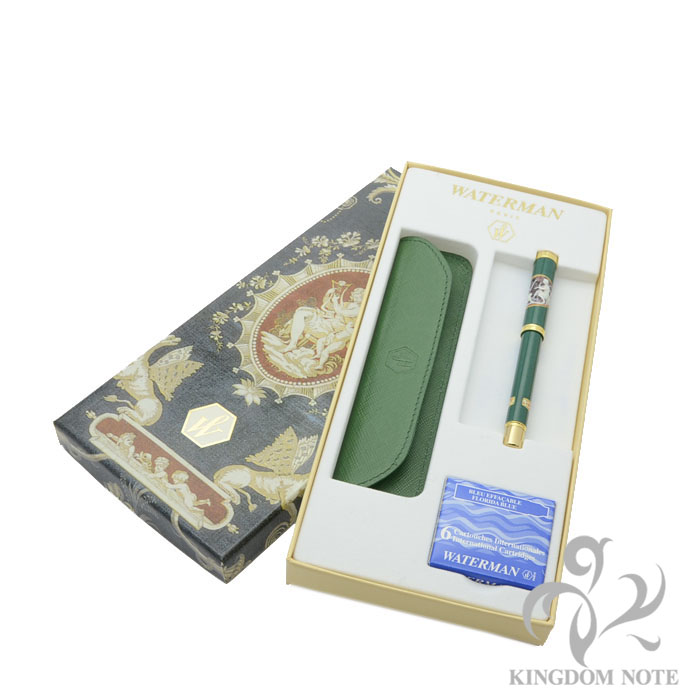 WATERMAN 緑色 万年筆 専用ケース付き 詳細ページ | 万年筆 ボールペンなど高級筆記具の販売・買取