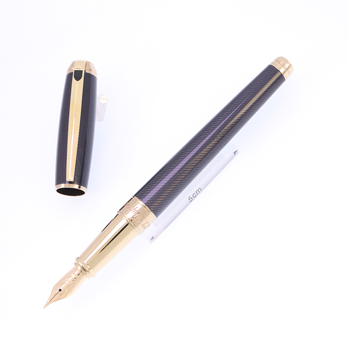 中古)S.T.Dupont エス・テー・デュポン 万年筆 ラインD ジェームズ