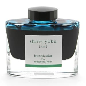 ボトルインク iroshizuku 色彩雫 shin-ryoku 【深緑】 50ml