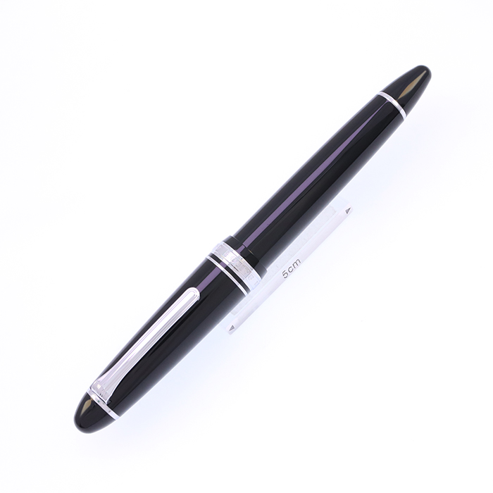 中古)SAILOR セーラー 万年筆 プロフィット21 銀 ブラック 中字