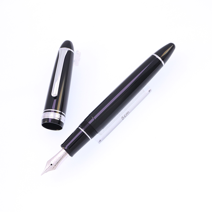 中古)SAILOR セーラー 万年筆 プロフィット21 銀 ブラック 中字