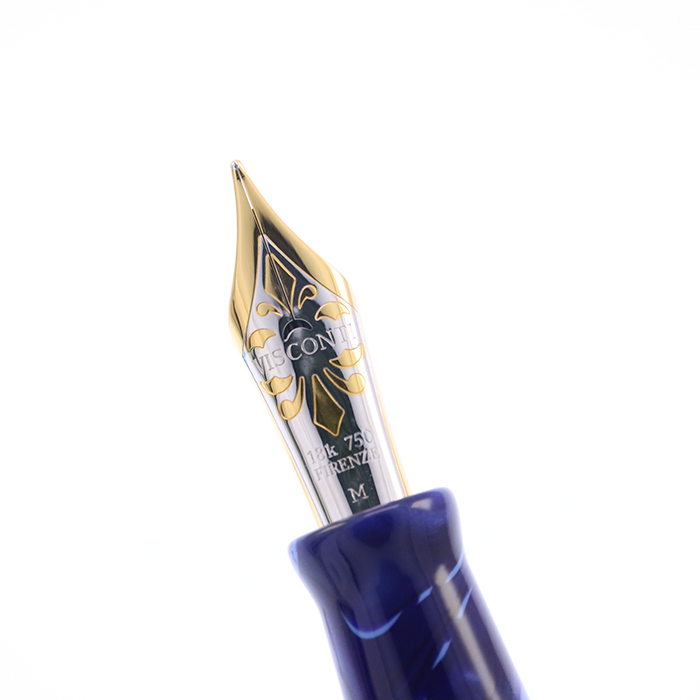 中古)VISCONTI ビスコンティ 万年筆 カレイドボイジャー ブルー 18K/M