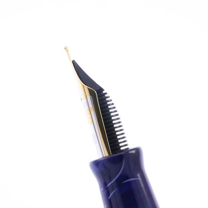 中古)VISCONTI ビスコンティ 万年筆 カレイドボイジャー ブルー 18K/M