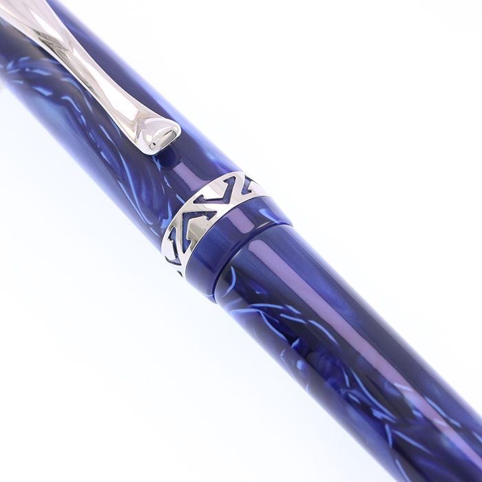 中古)VISCONTI ビスコンティ 万年筆 カレイドボイジャー ブルー 18K/M