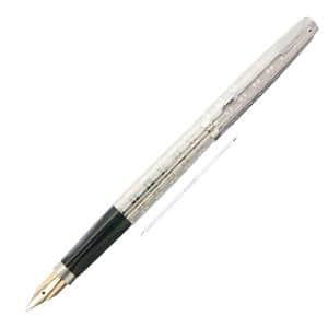 PARKER パーカー 万年筆 #75 プラスヴァンドーム シルバー プリンス･ドゥ･ガル XF メイン