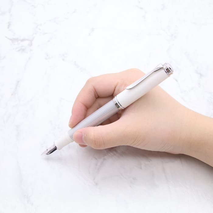 新品)Pelikan ペリカン 万年筆 スーベレーン M405 シルバーホワイト