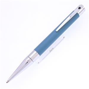 ボールペン D-イニシャル マットブルーラッカー/クローム