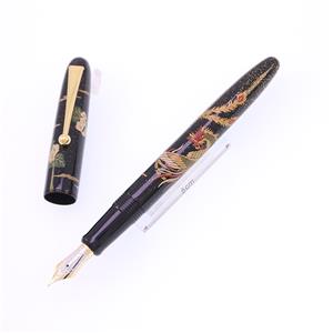 万年筆 天皇即位記念 研出高蒔絵 鳳凰 中字