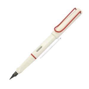 LAMY ラミー 万年筆 サファリ ホワイト レッドクリップ 漢字ニブ メイン