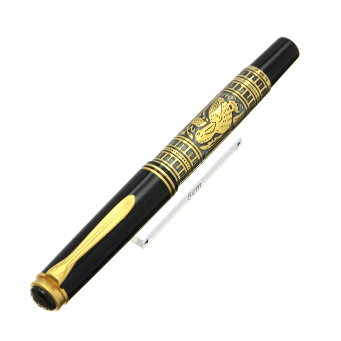 PELIKAN黒い万年筆 金色装飾 詳細ページ | 万年筆 ボールペンなど高級筆記具の販売・買取