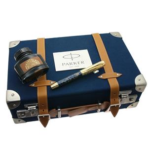 PARKER パーカー 万年筆 創業130周年記念 デュオフォールド リミテッドエディション クラフト･オブ･トラベリング F メイン