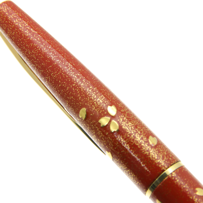 PILOT パイロット 万年筆 蒔絵 桜吹雪 朱 赤 細字 初期型 希少 レア 詳細ページ | 万年筆 ボールペンなど高級筆記具の販売・買取