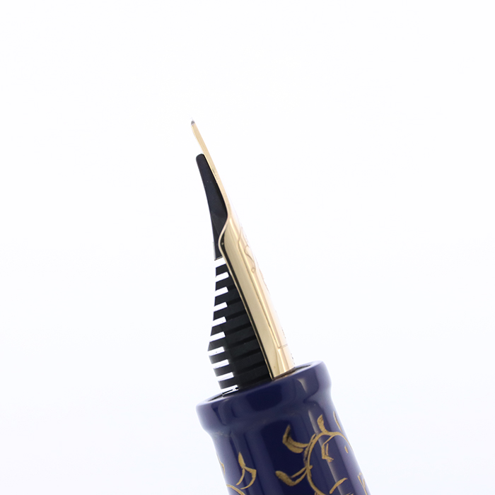 新品)NAKAYA 中屋万年筆 万年筆 シガーピッコロ パルメット 桔梗/色