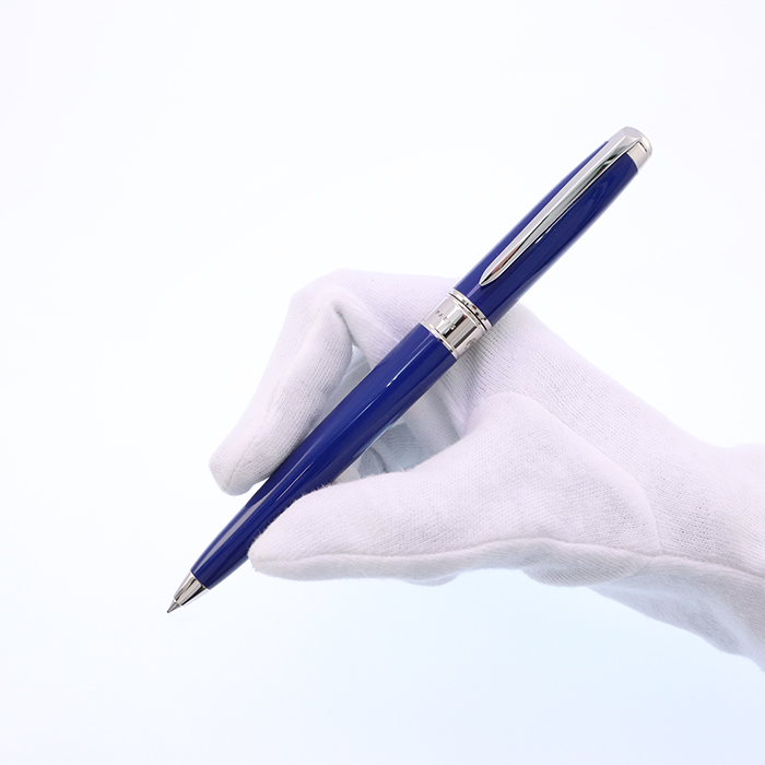 S.T. Dupont エステーデュポン　ボールペン　刻印入り　ネイビー 名入れ無料 S.T.DUPONT エステーデュポン NEW LINE D ニューラインD