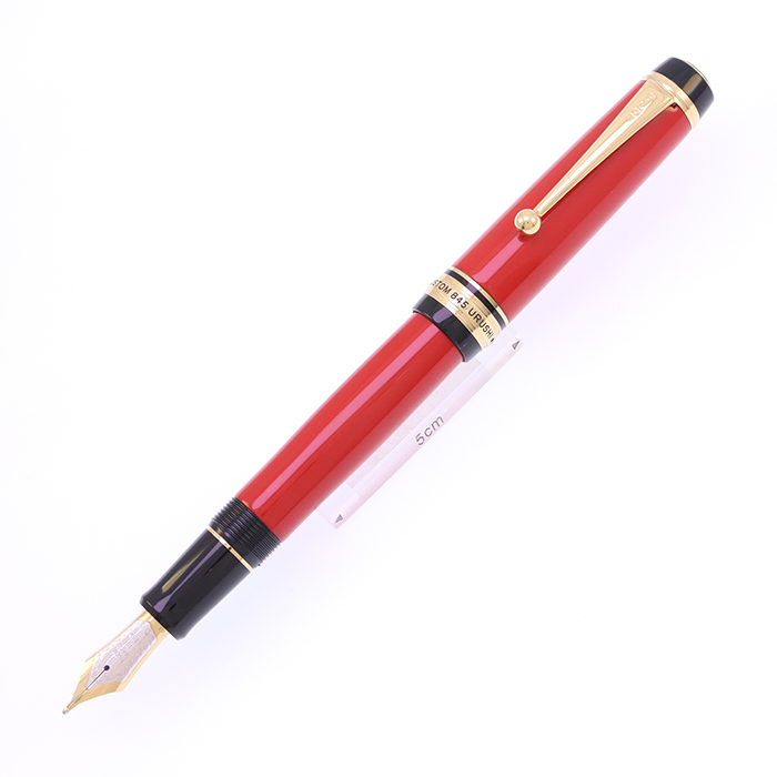 PILOT万年筆 レッド 中古)PILOT パイロット 万年筆 カスタム845 漆 朱 極太字（商品ID