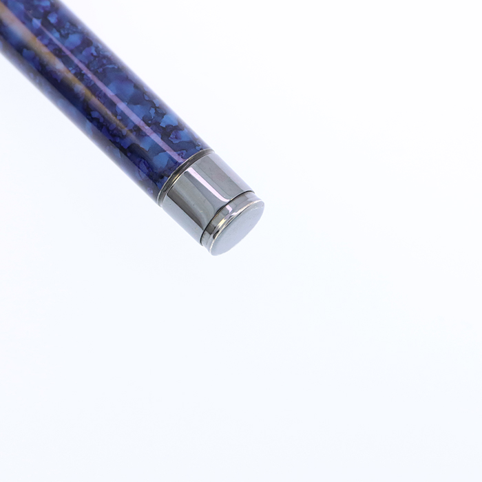 中古)MONTBLANC モンブラン 万年筆 ノブレス ラッカー ブルーマーブル