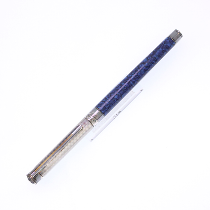 中古)MONTBLANC モンブラン 万年筆 ノブレス ラッカー ブルーマーブル