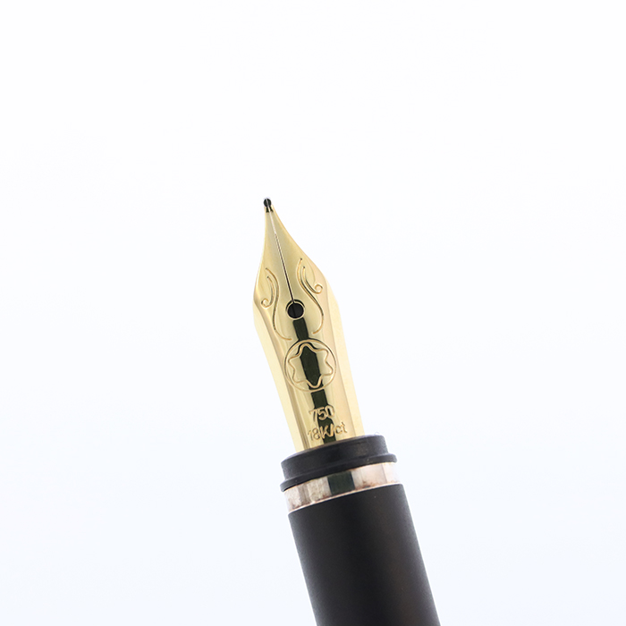 中古)MONTBLANC モンブラン 万年筆 ノブレス ラッカー ブルーマーブル