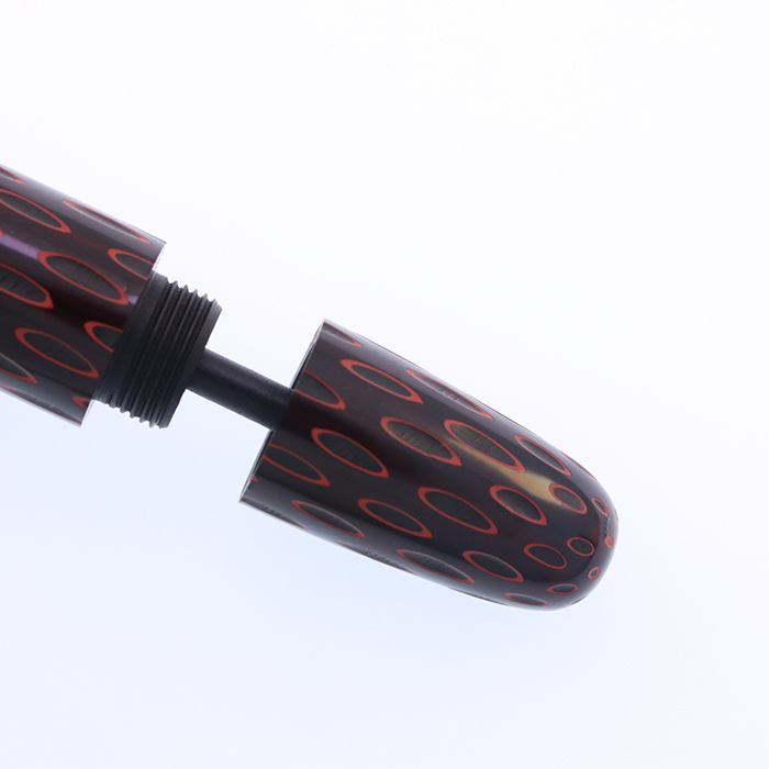 中古)SAKAI EISUKE 酒井栄助 万年筆 手造り万年筆 インキ止め 鎌倉彫り