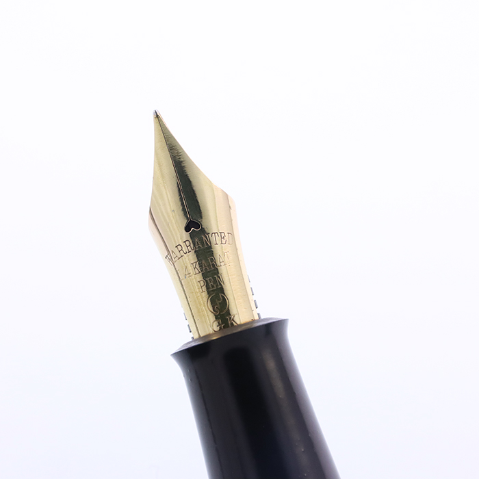 中古)SAKAI EISUKE 酒井栄助 万年筆 手造り万年筆 インキ止め 鎌倉彫り