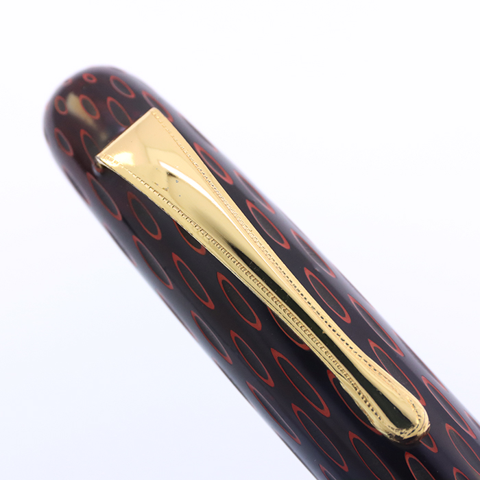 中古)SAKAI EISUKE 酒井栄助 万年筆 手造り万年筆 インキ止め 鎌倉彫り