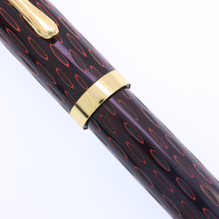 中古)SAKAI EISUKE 酒井栄助 万年筆 手造り万年筆 インキ止め 鎌倉彫り