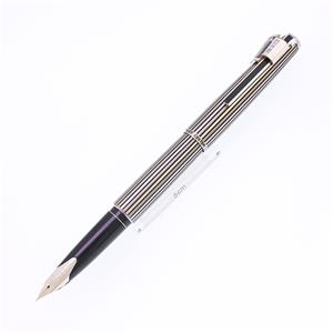 万年筆 カスタム ストライプ 18K-WG/細字