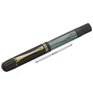 Pelikan ペリカン 万年筆 #100 グリーンマーブル エボナイト天冠 CN/B メイン