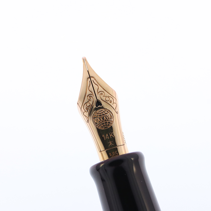 中古)NAKAYA 中屋万年筆 万年筆 ライター ポータブル 黒溜 廻り止め 九