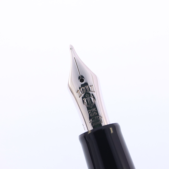 中古)SAILOR セーラー 万年筆 長刀研ぎ シルバートリム 中字 (旧型