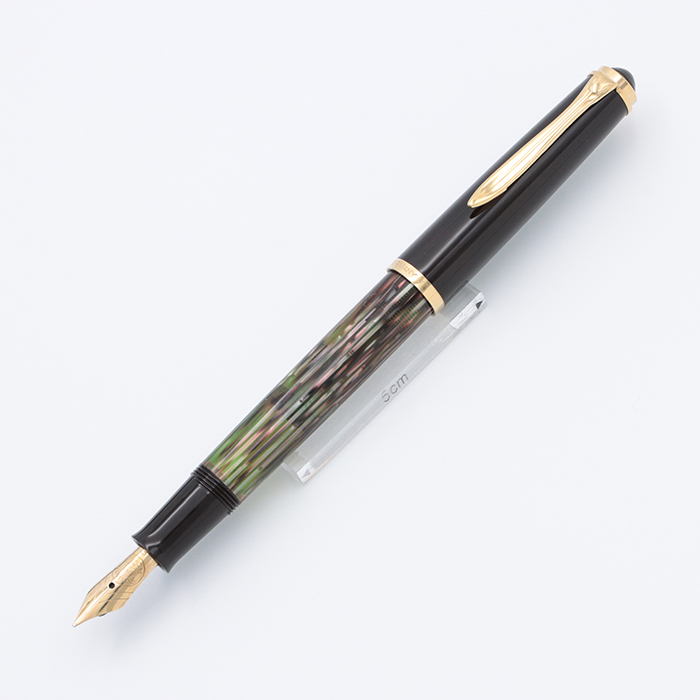 中古)Pelikan ペリカン 万年筆 #400NN M&K 茶縞 F（商品ID