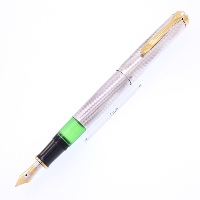 中古)Pelikan ペリカン 万年筆 150周年記念 M750 ロールシルバー M