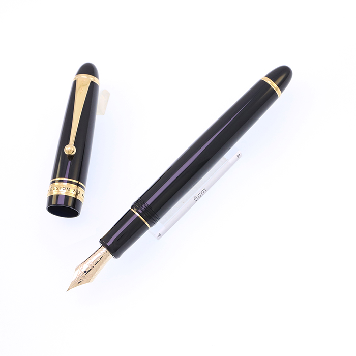 中古)PILOT パイロット 万年筆 カスタム743 ブラック ポスティング