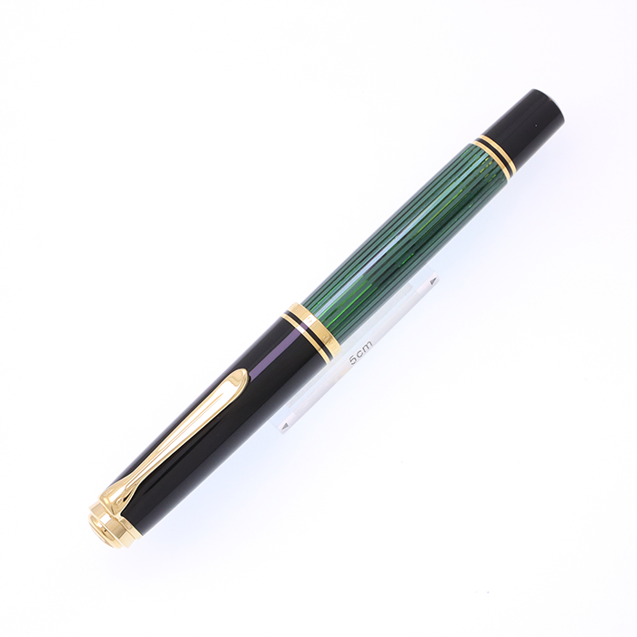 中古)Pelikan ペリカン 万年筆 スーベレーン M800 グリーンストライプ