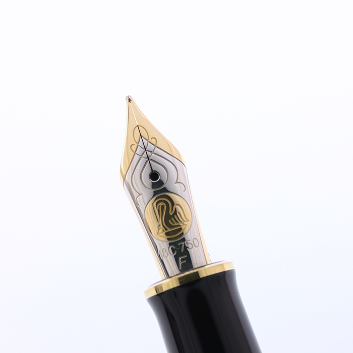 中古)Pelikan ペリカン 万年筆 スーベレーン M800 グリーンストライプ