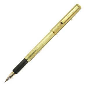 A.DUNHILL ダンヒル 万年筆 ライン ゴールドプレート EF メイン