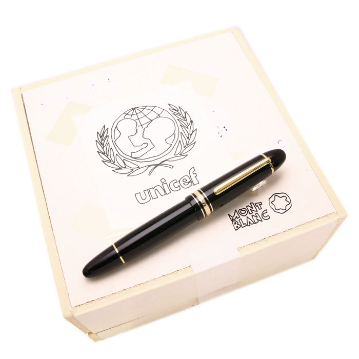 新品未使用MontblancMeisterstück ケース箱付き 正規品 MONTBLANC モンブラン ペンケース 30302 2本差 ブラック U0014311