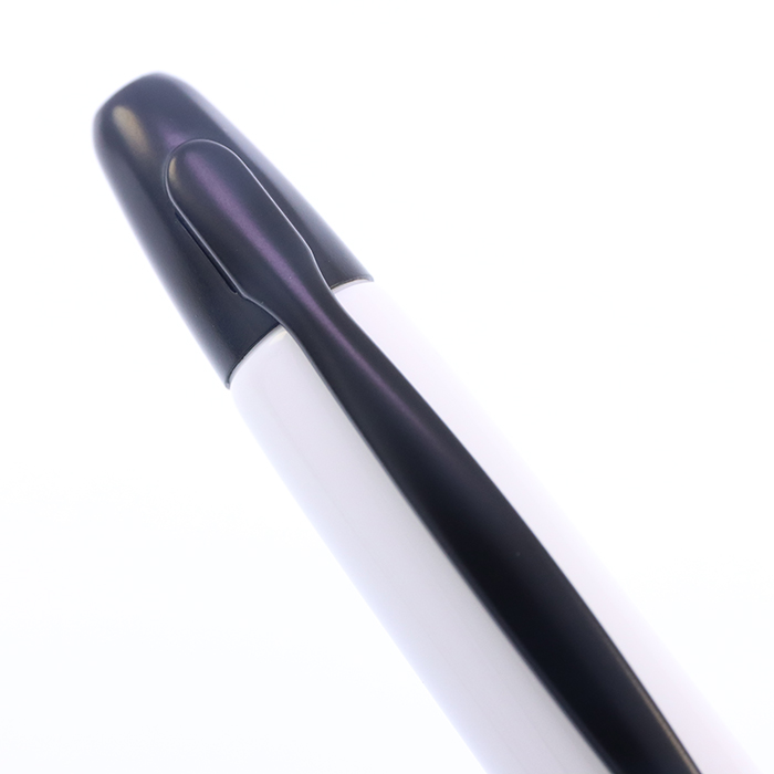 中古)PILOT パイロット 万年筆 キャップレス ブラック&ホワイト 細字