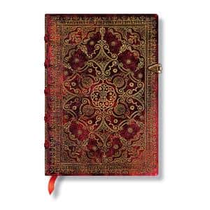 paperblanks ペーパーブランクス ノート ファンファール 茜色 ミディ メイン