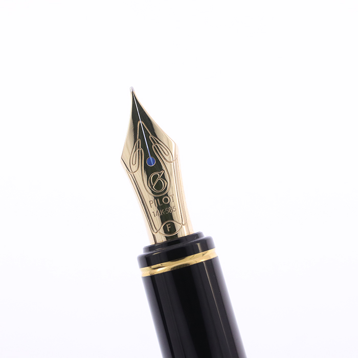 中古)PILOT パイロット 万年筆 グランセ ブラック ゴールド