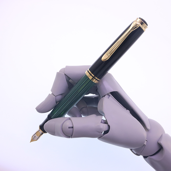 中古)Pelikan ペリカン 万年筆 スーベレーン M800 グリーンストライプ