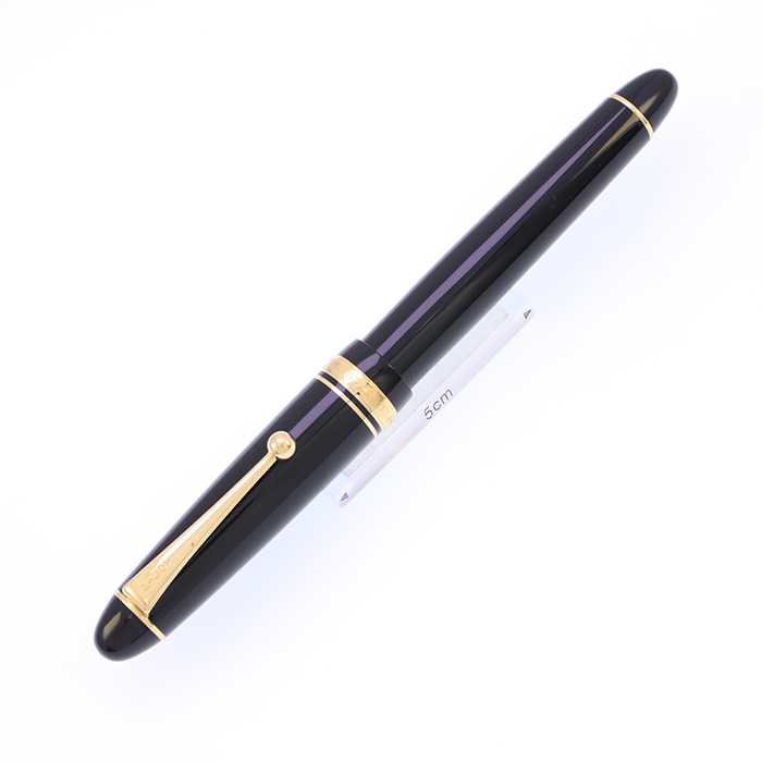 中古)PILOT パイロット 万年筆 カスタム742 ブラック フォルカン