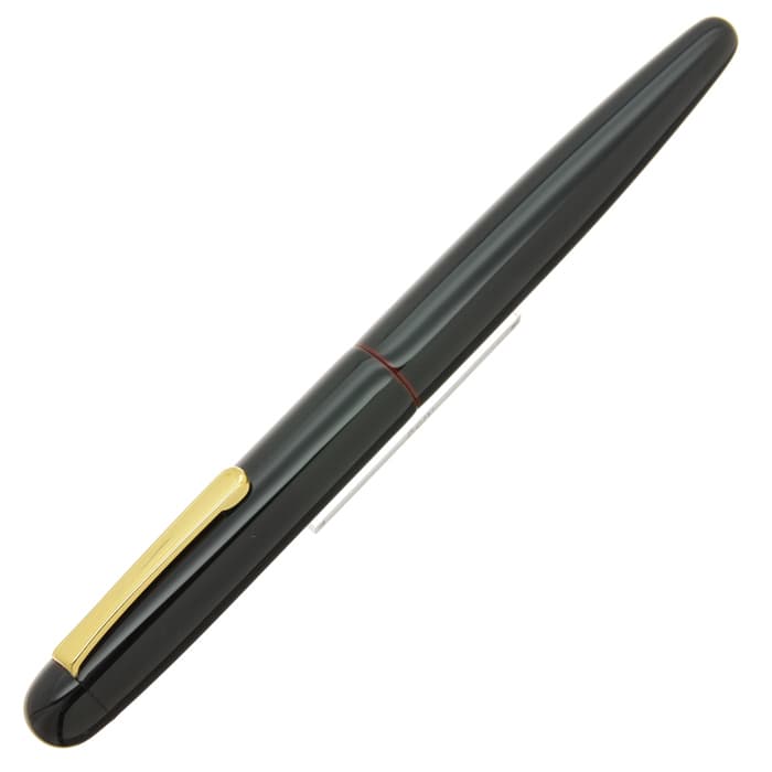 新品)NAKAYA 中屋万年筆 万年筆 ライター ロング 黒溜 中字（商品ID