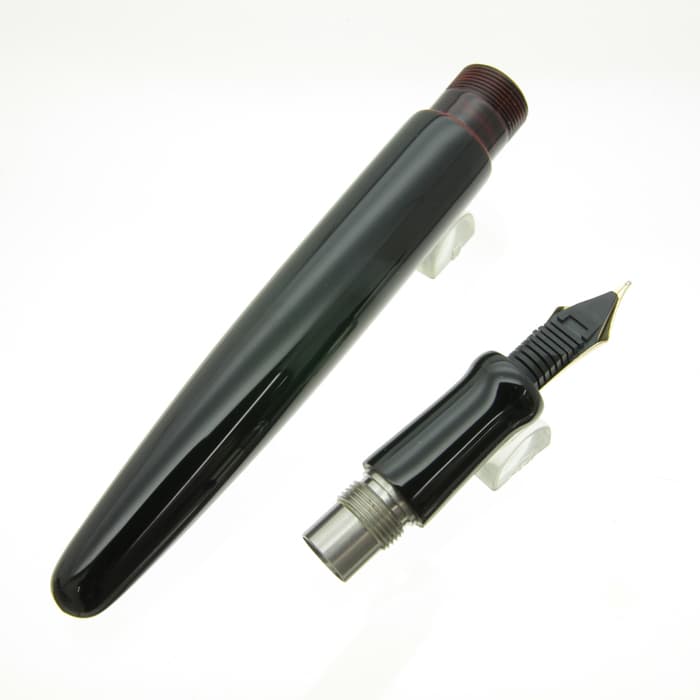 新品)NAKAYA 中屋万年筆 万年筆 ライター ロング 黒溜 中字（商品ID