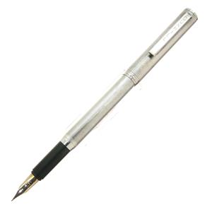 A.DUNHILL ダンヒル 万年筆 バーレイ シルバープレート EF メイン